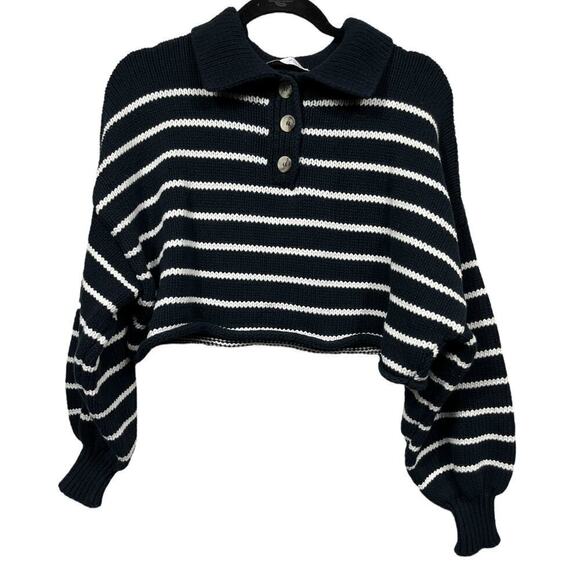 Zara Women’s Stripe Knit Sweater / Size-Large - Picture 1 of 8